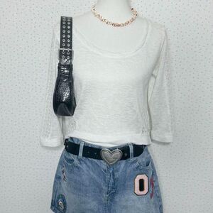 Hollister-co Women's White Blouse